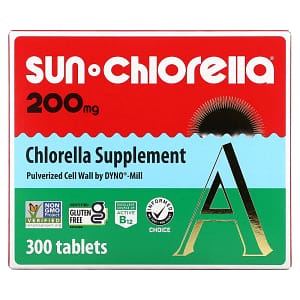 Sun Chlorella Chlorella Supplement 200 mg 300 Tablets