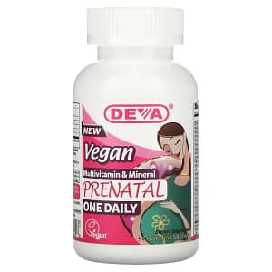 Deva Vegan Prenatal Multivitamin and Mineral One Daily 90 Coated Tablets
