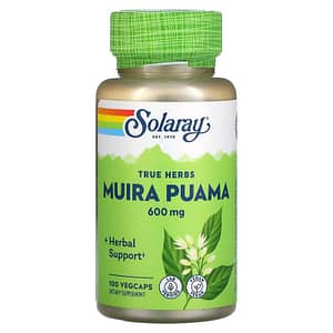 Solaray True Herbs Muira Puama 300 mg 100 VegCaps
