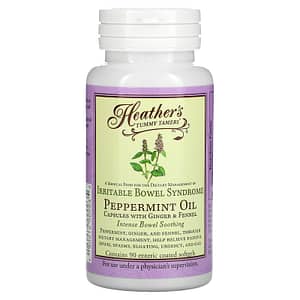 Heathers Tummy Care Peppermint Oil Irritable Bowel Syndrome 90 Enteric Coated Softgels