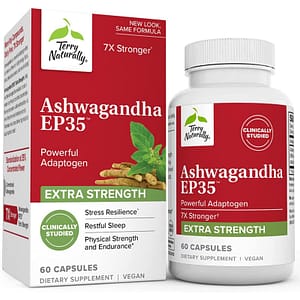 Terry Naturally, Ashwagandha EP35 Extra Strength, 60 Capsules