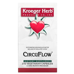 Kroeger Herb Co CircuFlow 270 Vegetarian Capsules