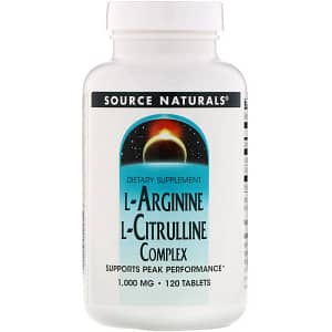 Source Naturals L-Arginine L-Citrulline Complex 1000 mg 120 Tablets