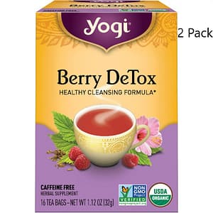 Yogi Detox Herbal Tea Caffeine Free 16 tea bags (pack of 2)--Variable Flavor