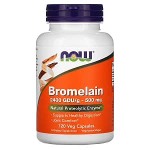 NOW Foods Bromelain 500 mg 120 Veg Capsules