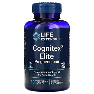 Life Extension Cognitex Elite Pregnenolone 60 Vegetarian Tablets