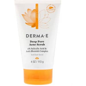 Derma E Deep Pore Acne Scrub 2% Salicylic Acid and Anti-Blemish Complex 4 oz