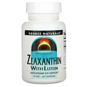 Source Naturals Zeaxanthin with Lutein 10 mg 60 Capsules