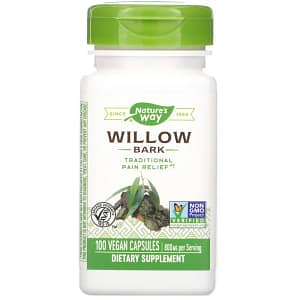 Natures Way Willow Bark 400 mg 100 Vegan Capsules