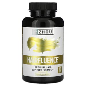 Zhou Nutrition Hairfluence Premium Hair Support Formula 60 Veggie Capsules
