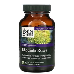 Gaia Herbs Rhodiola Rosea 120 Vegan Liquid Phyto-Caps