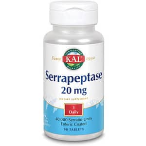 KAL Kal Serrapeptase -- 20 mg - 90 Tablets