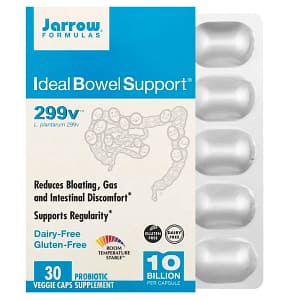 Jarrow Formulas Ideal Bowel Support 299v 10 Billion 30 Veggie Caps