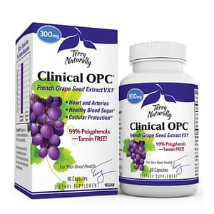 Terry Naturally Clinical OPC® French Grape Seed Extract VX1® -- 300 mg - 60 Capsules