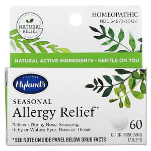 Hylands Seasonal Allergy Relief 60 Quick-Dissolving Tablets