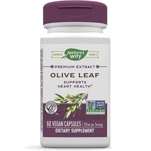 Nature's Way, Premium Extract, Olive Leaf, 250 mg, 60 Vegan Capsules