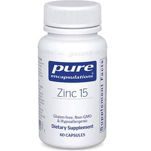 Pure Encapsulations Zinc 15 -- 60 Capsules