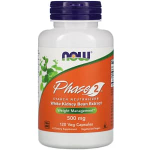 NOW Foods Phase 2 Starch Neutralizer 500 mg 120 Veg Capsules