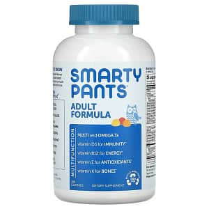 SmartyPants Adult Formula Lemon Strawberry Banana and Orange 180 Gummies