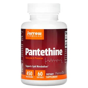Jarrow Formulas Pantethine 450 mg 60 Softgels back