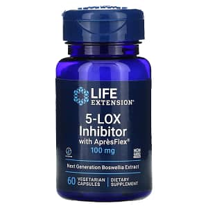 Life Extension 5-LOX Inhibitor with ApresFlex 100 mg 60 Vegetarian Capsules