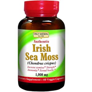 Only Natural - Irish Sea Moss - 60 Vegetarian Capsules