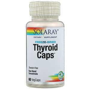 Solaray Freeze Dried Thyroid Caps 60 Capsules