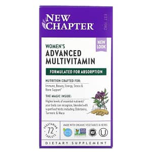 New Chapter Womens Advanced Multivitamin 72 Vegetarian Tablets