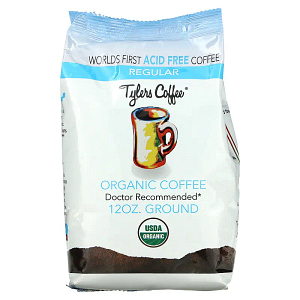 Tylers Coffees Organic Coffee Regular Ground 12 oz