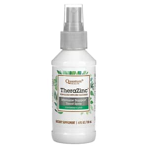 Quantum Health TheraZinc Immune Support Throat Spray Peppermint 4 fl oz
