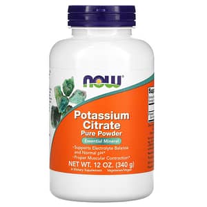 Now Foods Potassium Citrate Pure Powder 12 oz (340 g)
