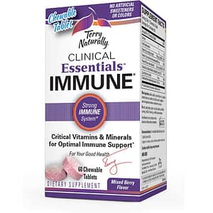 Terry Naturally, Clinical Essentials Immune, Mixed Berry, 60 Chewable Tablets