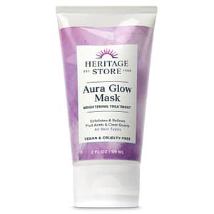 Heritage Store, Aura Glow Beauty Mask, All Skin Types, 2 fl oz