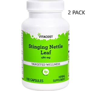 Vitacost Stinging Nettle Leaf 480 mg 100 Capsules  2(Pack)