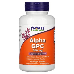 NOW Foods Alpha GPC 300 mg 60 Veg Capsules