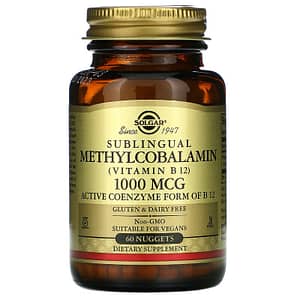 Solgar Methylcobalamin Vitamin B12 1000mcg 60 Nuggets
