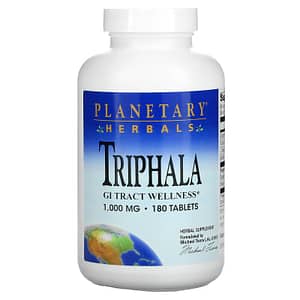 Planetary Herbals Triphala GI Tract Wellness 1000 mg 180 Tablets