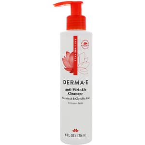 Derma E Anti-Wrinkle Cleanser Vitamin A Glycolic Acid 6 fl oz (175 ml)