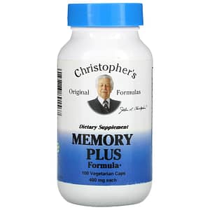Christophers Original Formulas Memory Plus Formula 400 mg 100 Vegetarian Caps