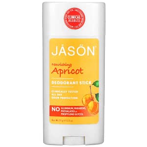 Jason Natural Deodorant Stick Nourishing Apricot 2.5 oz