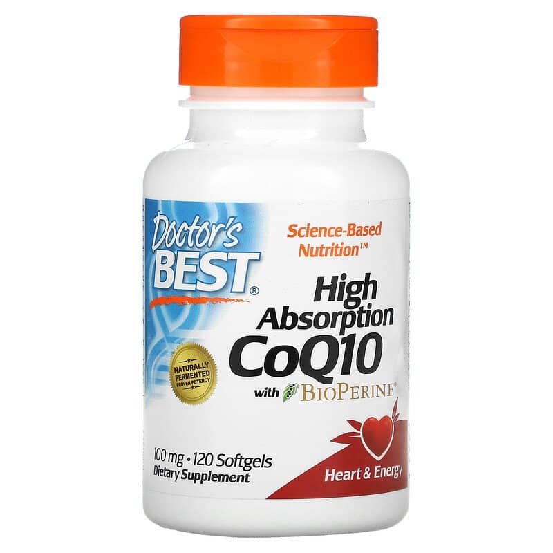 image for Doctors Best High Absorption CoQ10 with BioPerine 100 mg 120 Softgels