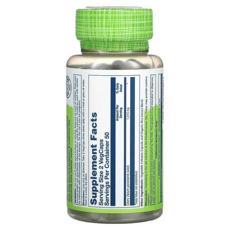 Solaray Celery Seed 505 mg 100 VegCaps