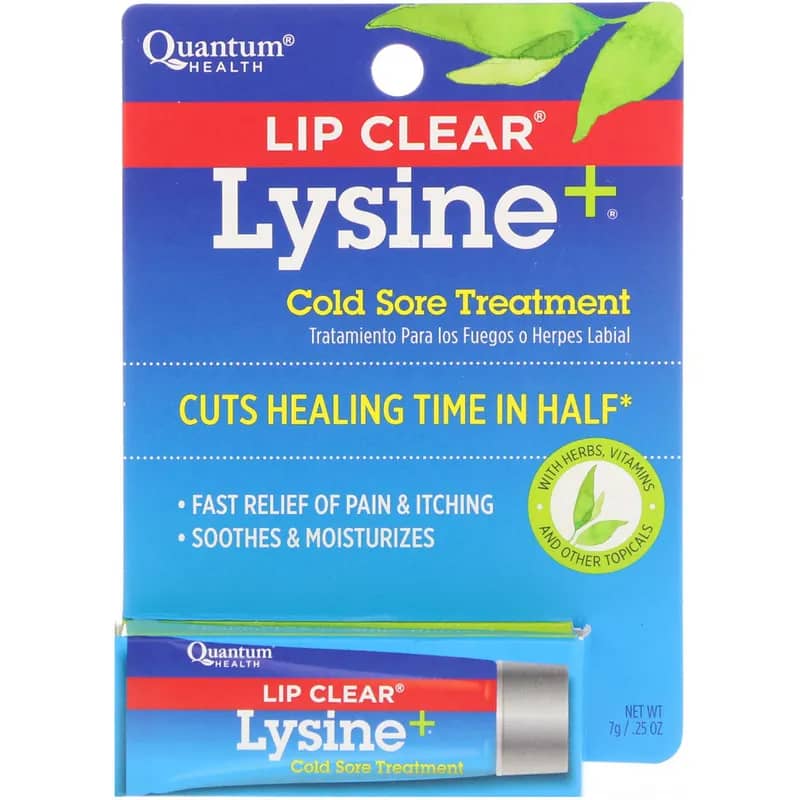 Quantum Health Lip Clear Lysine+ Cold Sore Treatment .25 oz