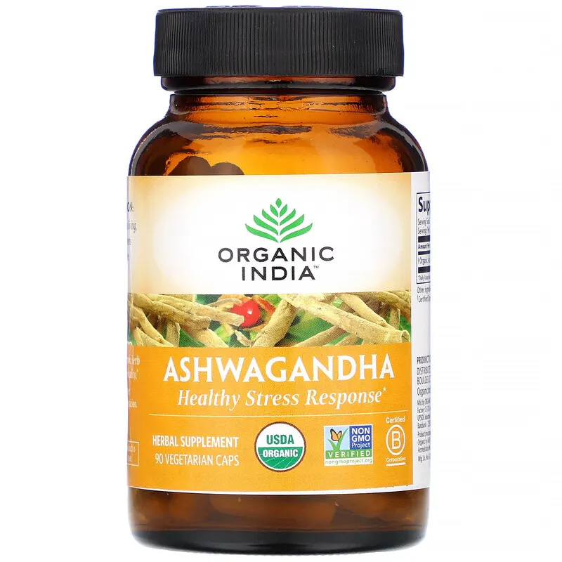 Organic India Ashwagandha 90 Vegetarian Caps