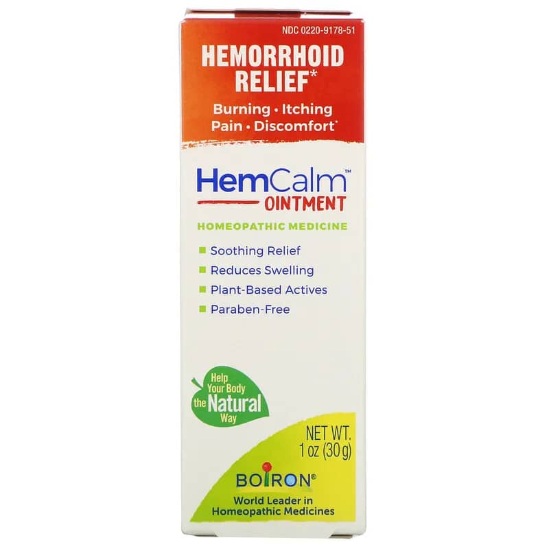 Boiron HemCalm Ointment Hemorrhoid Relief 1 oz