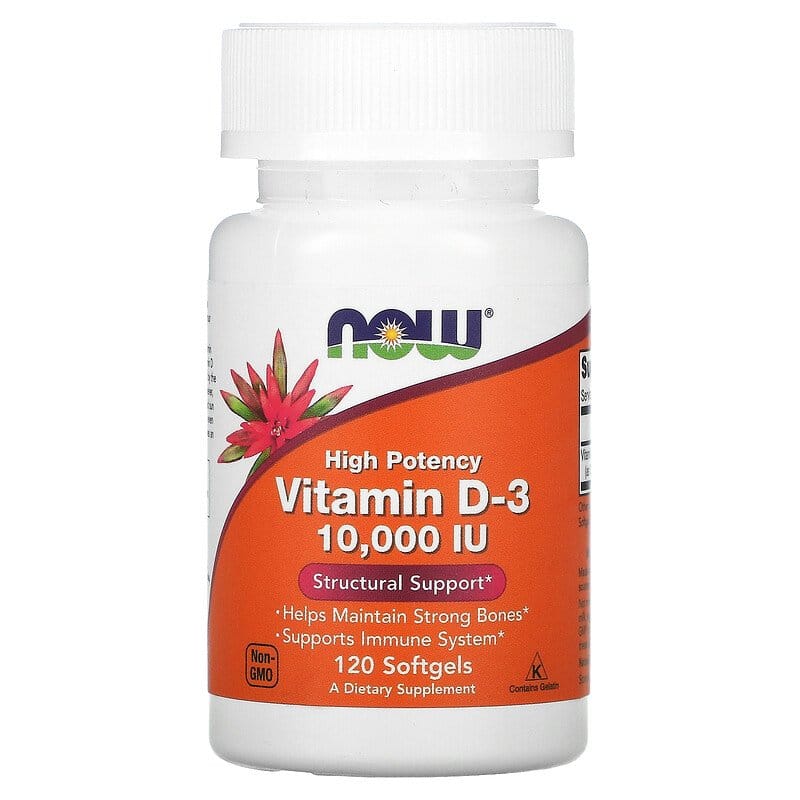 img for Now Foods High Potency Vitamin D-3 10,000 IU 120 Softgels