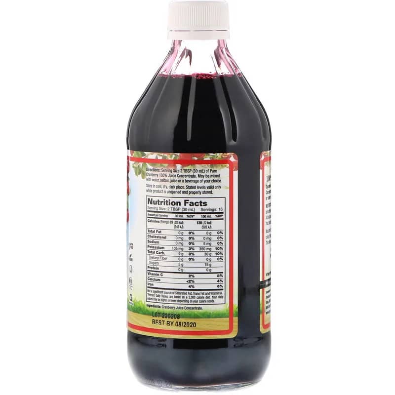 Dynamic Health Laboratories Pure Cranberry 100% Juice Concentrate Unsweetened 16 fl oz