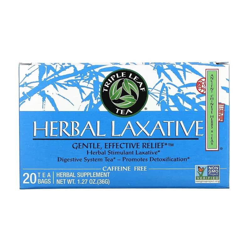 Triple Leaf Tea Herbal Laxative 20 Tea Bags 1.27 oz