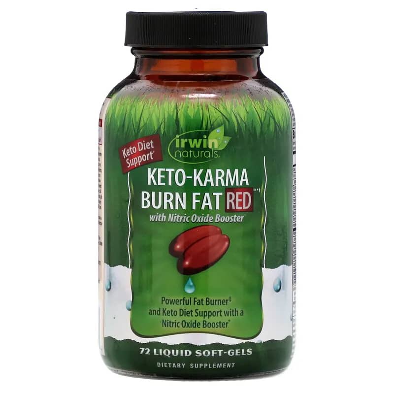Irwin Naturals Keto-Karma Burn Fat Red 72 Liquid Soft-Gels