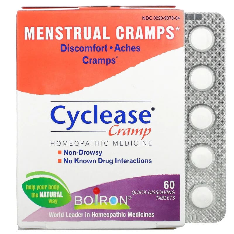Boiron Cyclease Cramp Menstrual Cramps 60 Quick-Dissolving Tablets